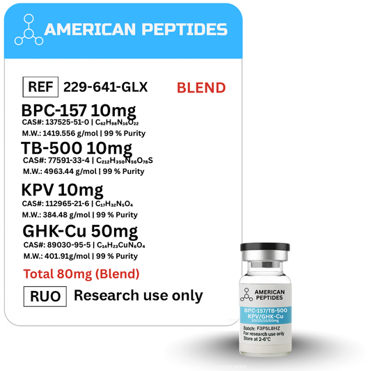 KLOW Blend - GHK-CU + TB-500 + BPC-157 + KPV 10mg