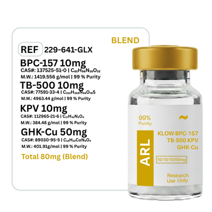 GHK-CU + TB-500 + BPC-157 + KPV - Research Grade Peptide Blend